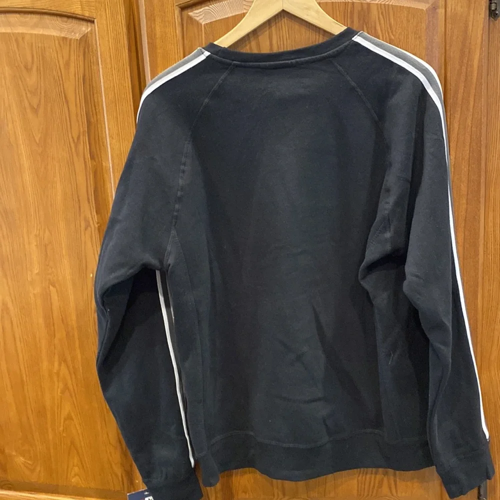 NWT J. America Black and Orange Baseball Crewneck Sweatshirt size medium - Picture 3 of 4